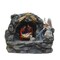Northlight 18.5" Holy Family and Angel Religious Nativity Fountain with Lamp Tabletop Christmas Decoration